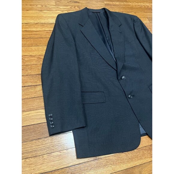 Hart Schaffner Marx Two Button Wool Blazer Jacket Sport Coat Mens Size 42L Gray - Picture 2 of 7